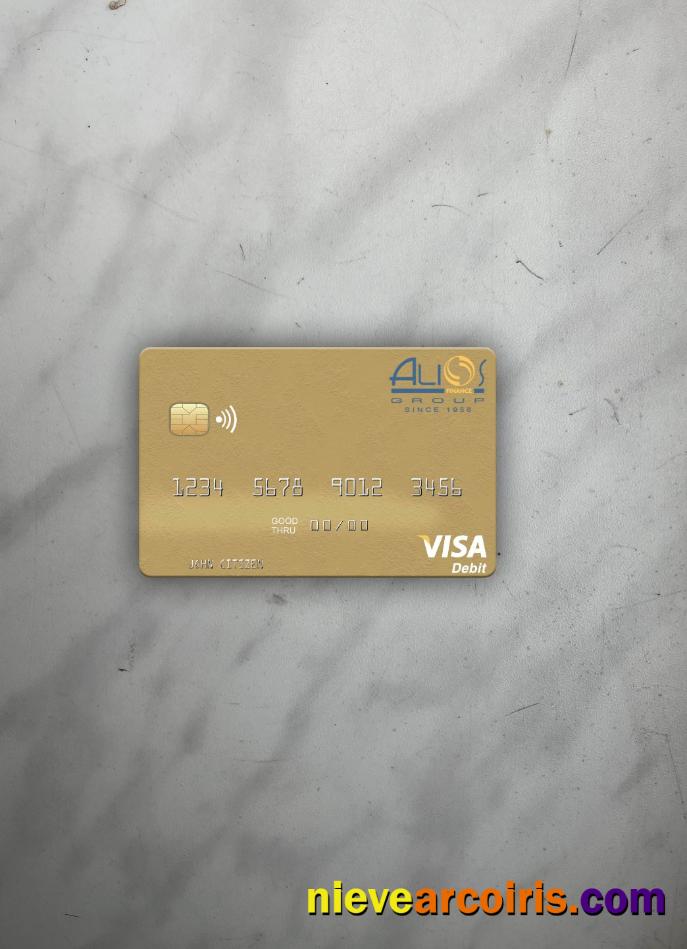 Gabon Alios France visa debit card photolook